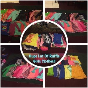 Huge Lot/Bundle Girls Ruffle Boutique Clothes